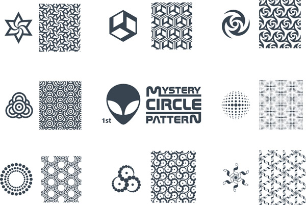 free vector Variety of tile pattern vector